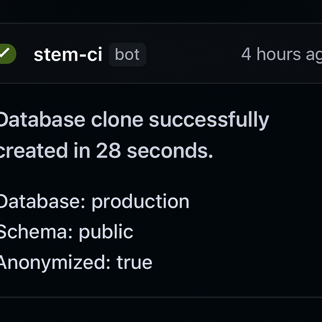 STEM bot comment posted on GitHub PR #8